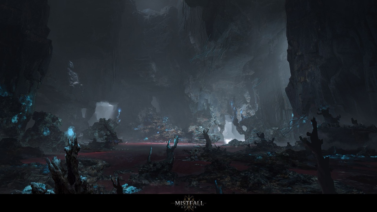 Mist-heavy outdoor atmosphere from Mistfall Hunter official gallery